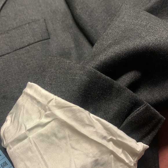 LANVIN Wool Grey Double Breasted Blazer - Picture 10 of 11
